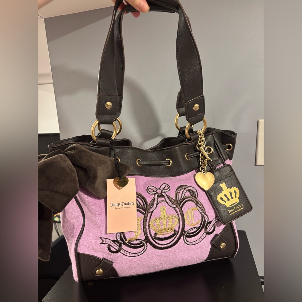 Juicy Couture Purple & Brown Lovers Club Day Dreamer – Brand New with Tags💜
